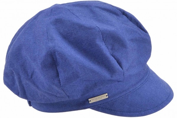 Chambraystoff Schildmütze by Seeberger