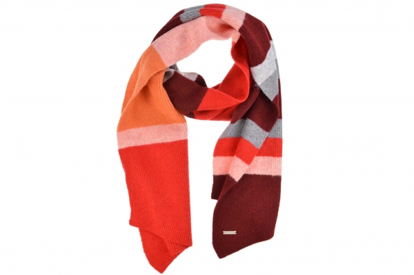 Strickschal 180x30cm im Streifenmix Look