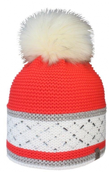 Pudelmütze mit Faux Fur Pompon by kai b.