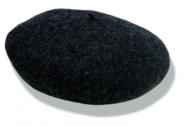 Herren-Baskenmütze, schwarz